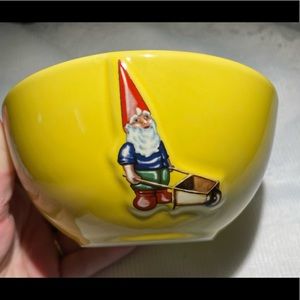Yellow Gnome bowl by Cleen “Kiss that frog”